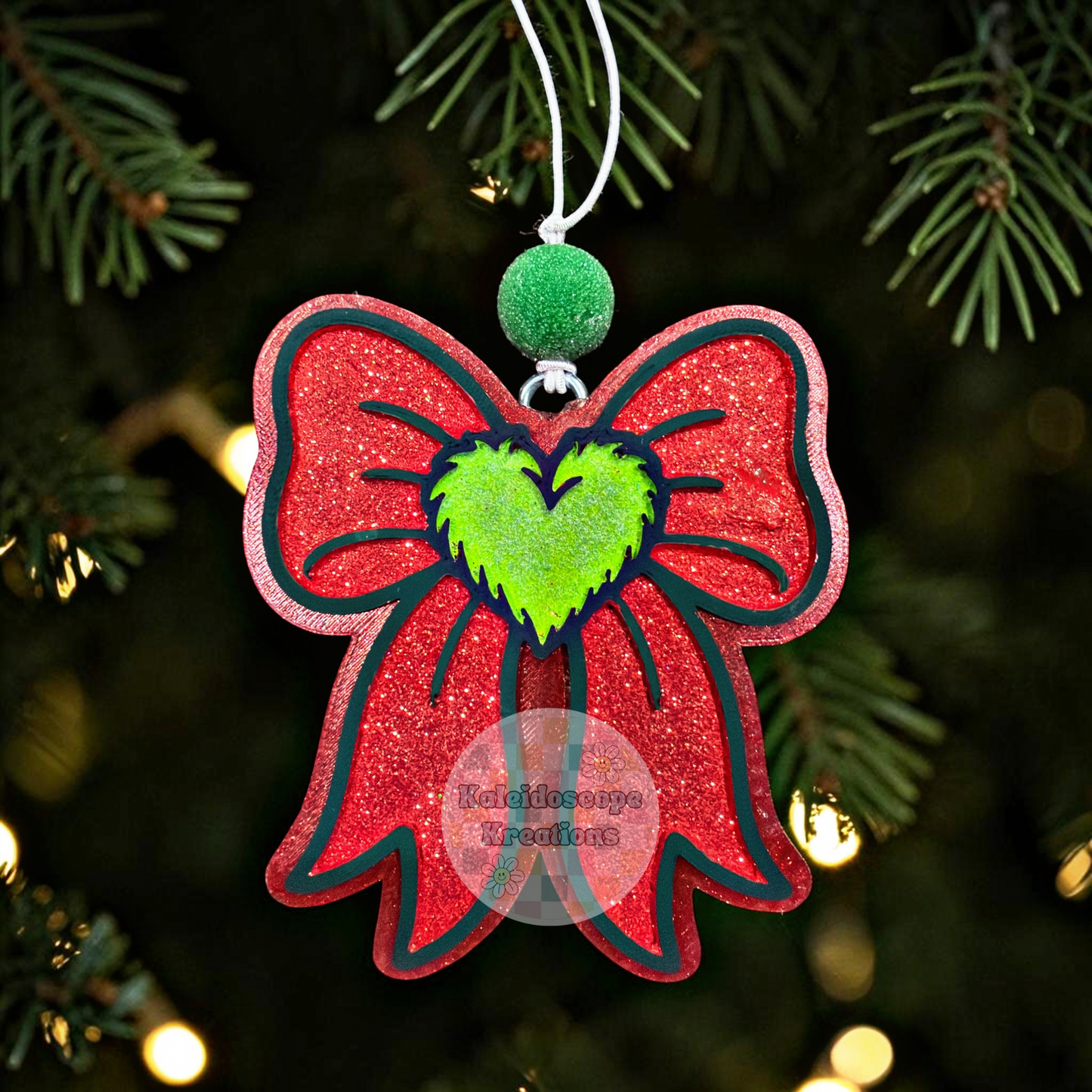 Goose, Cake, Bow, Christmas Car Freshener