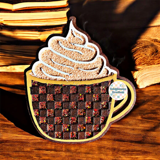 Checkered Mug Car Freshener