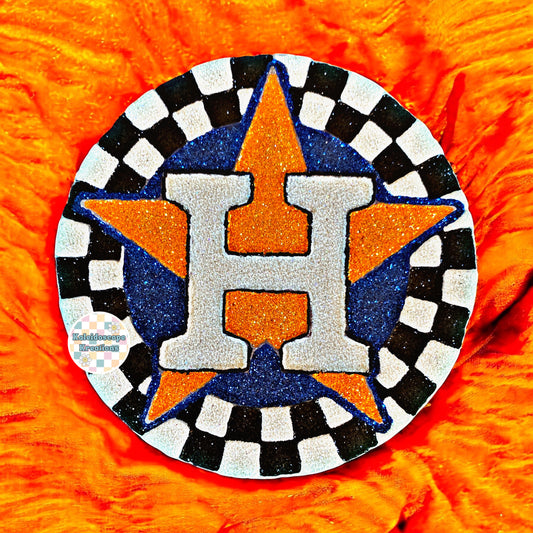 Checkered Stros Car Freshener