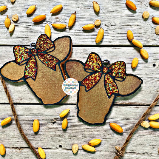 Cow Head w/bow Vent Car Freshener