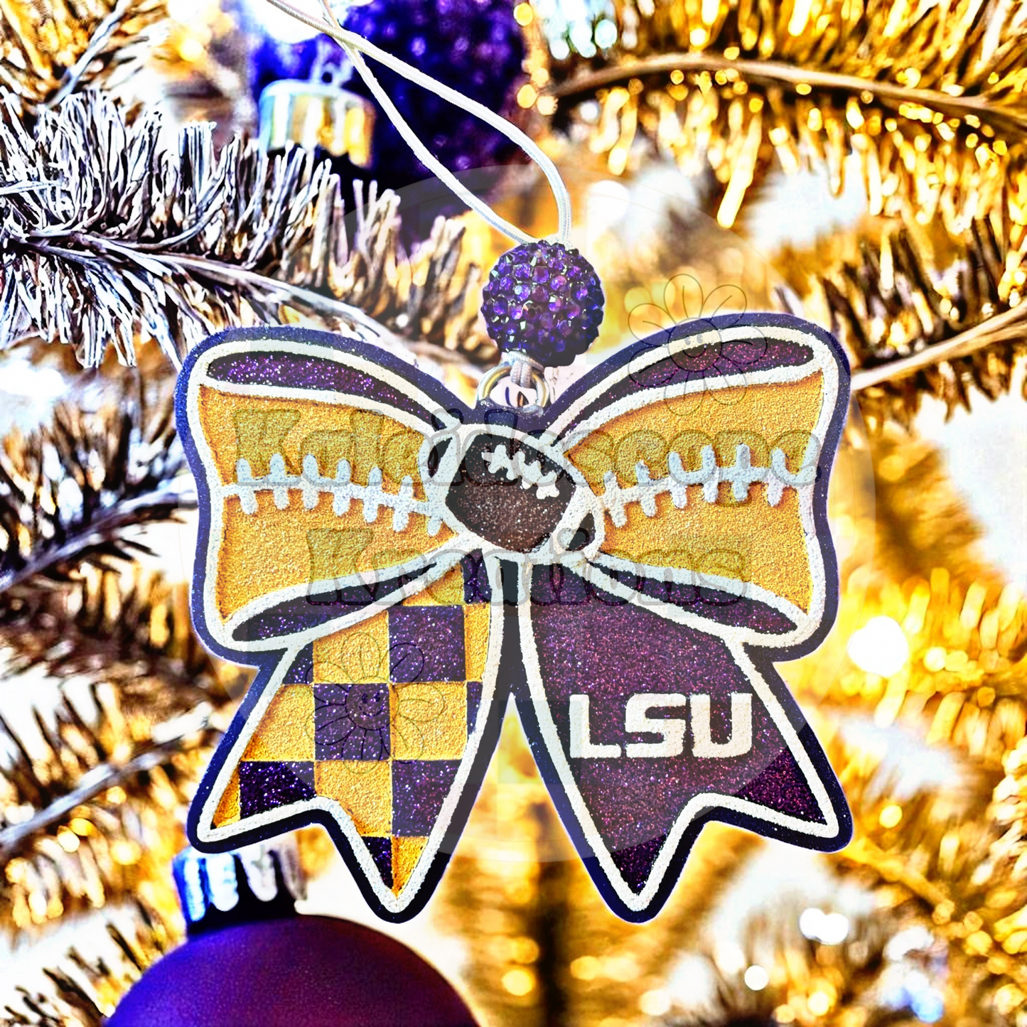Football Bow Car Freshener