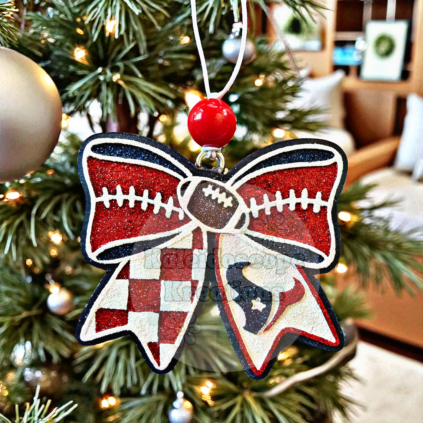 Football Bow Car Freshener