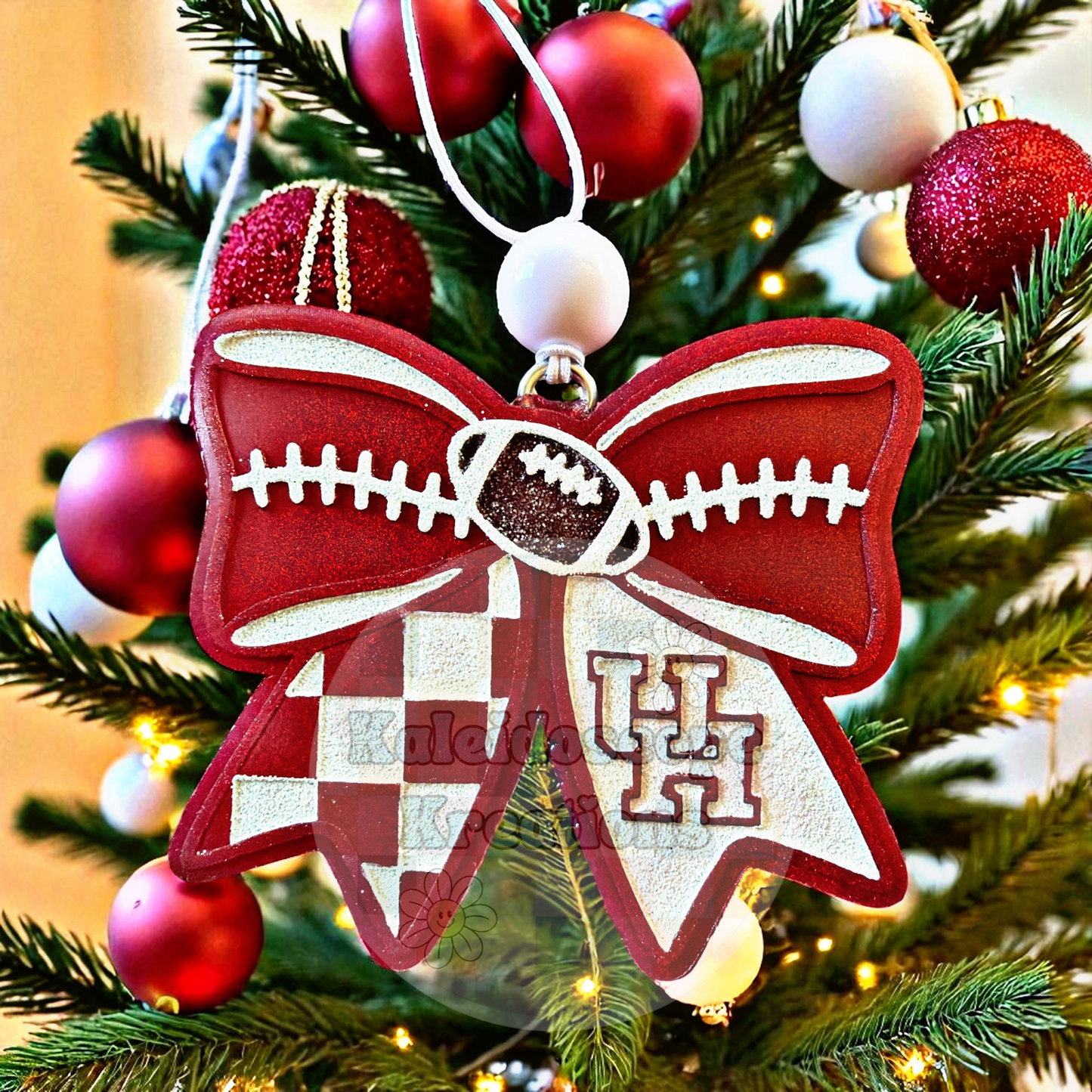 Football Bow Car Freshener