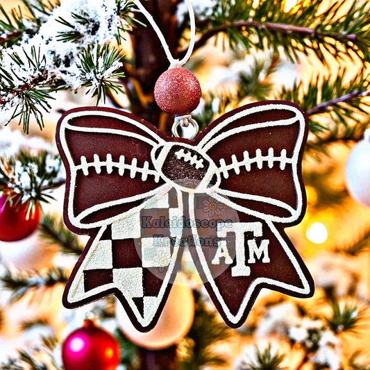 Football Bow Car Freshener