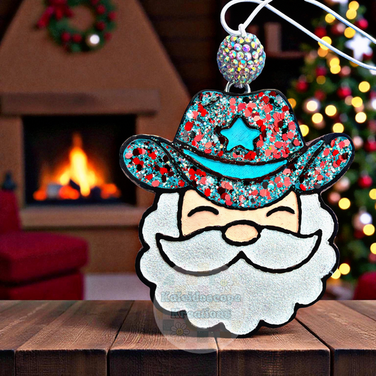 Cowboy Santa Car Freshener