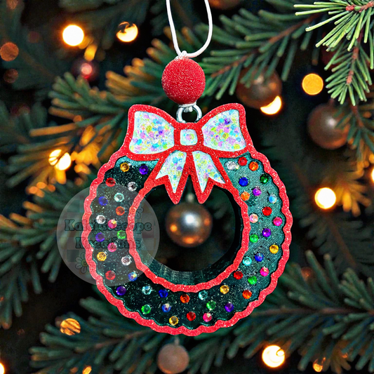 Christmas Wreath Car Freshener