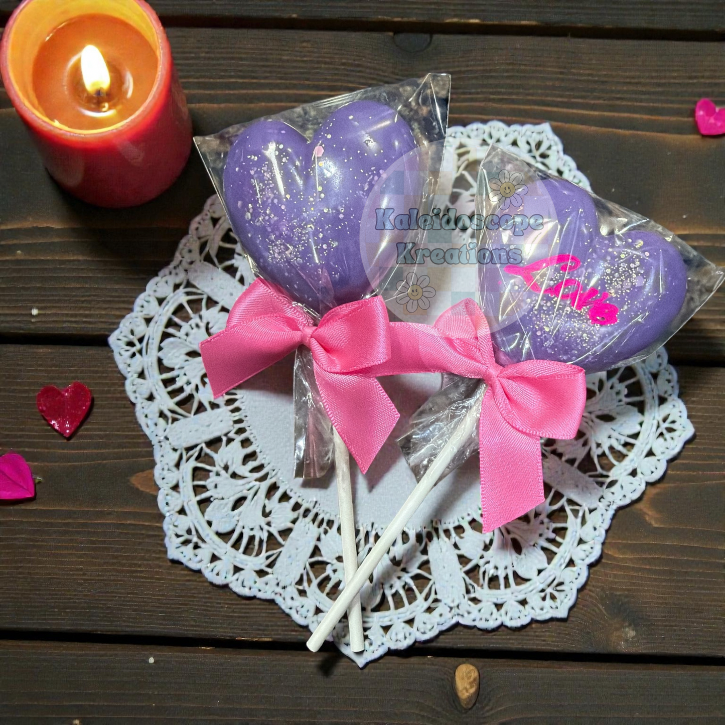 Valentines Wax Melt Lollipops