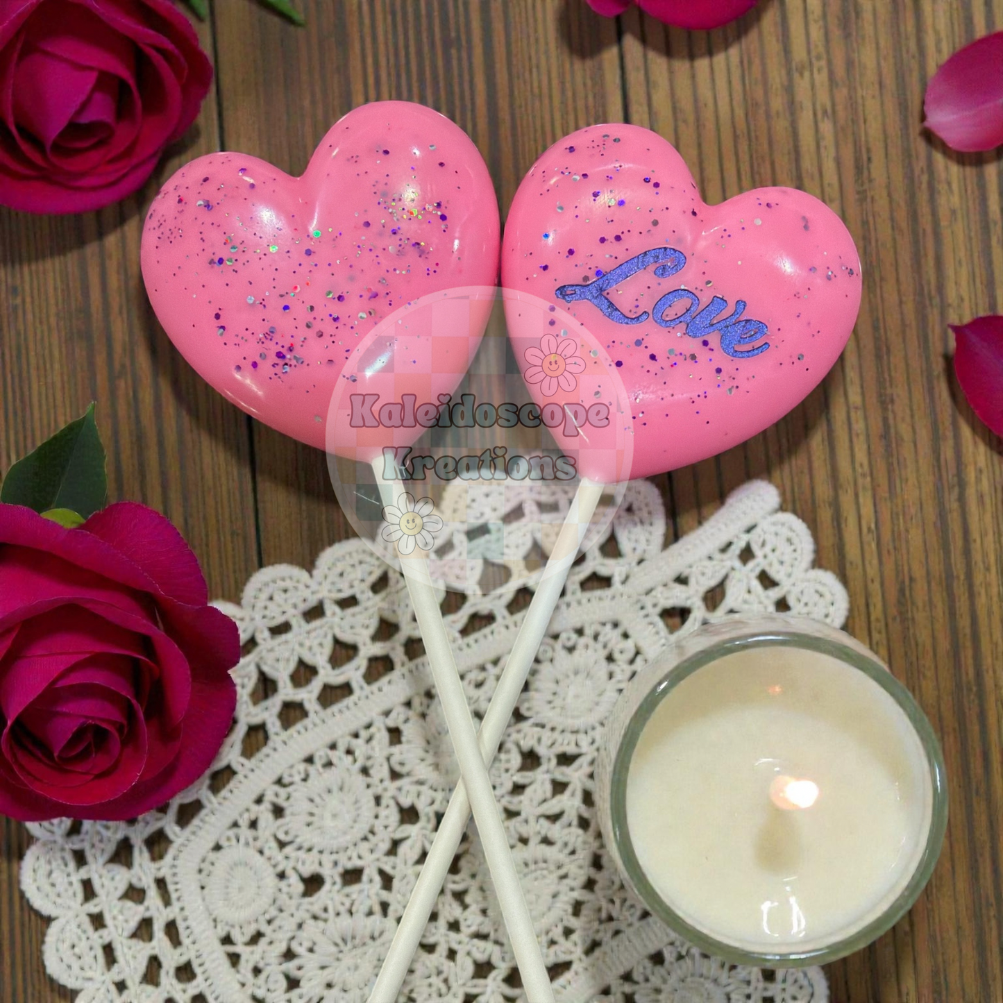 Valentines Wax Melt Lollipops
