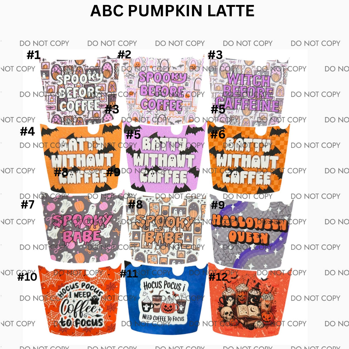 ABC PUMPKIN LATTE CARDSTOCK