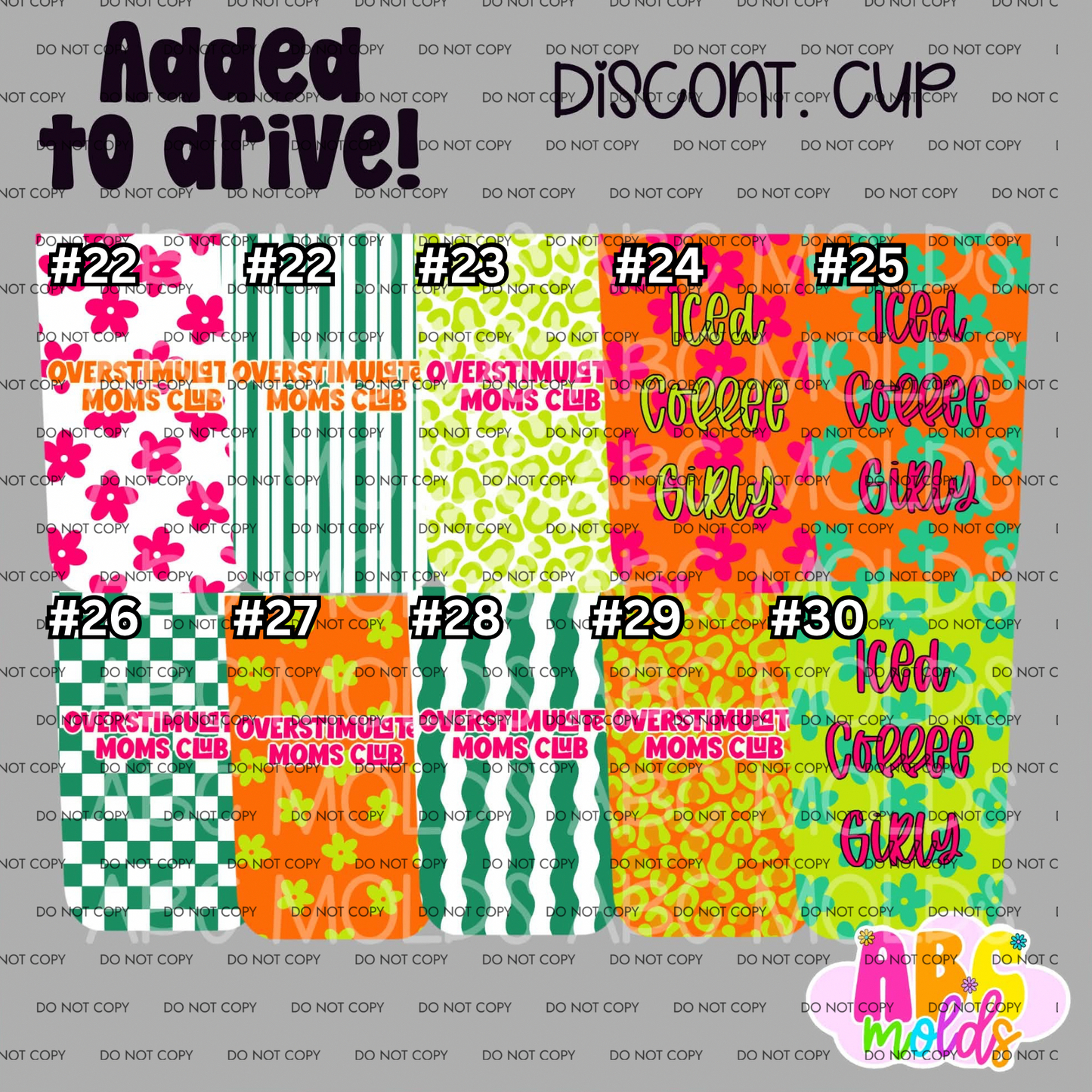 ABC COFFEE CUP CARDSTOCK