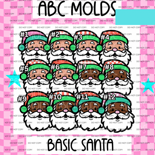 ABC BASIC SANTA CARDSTOCK