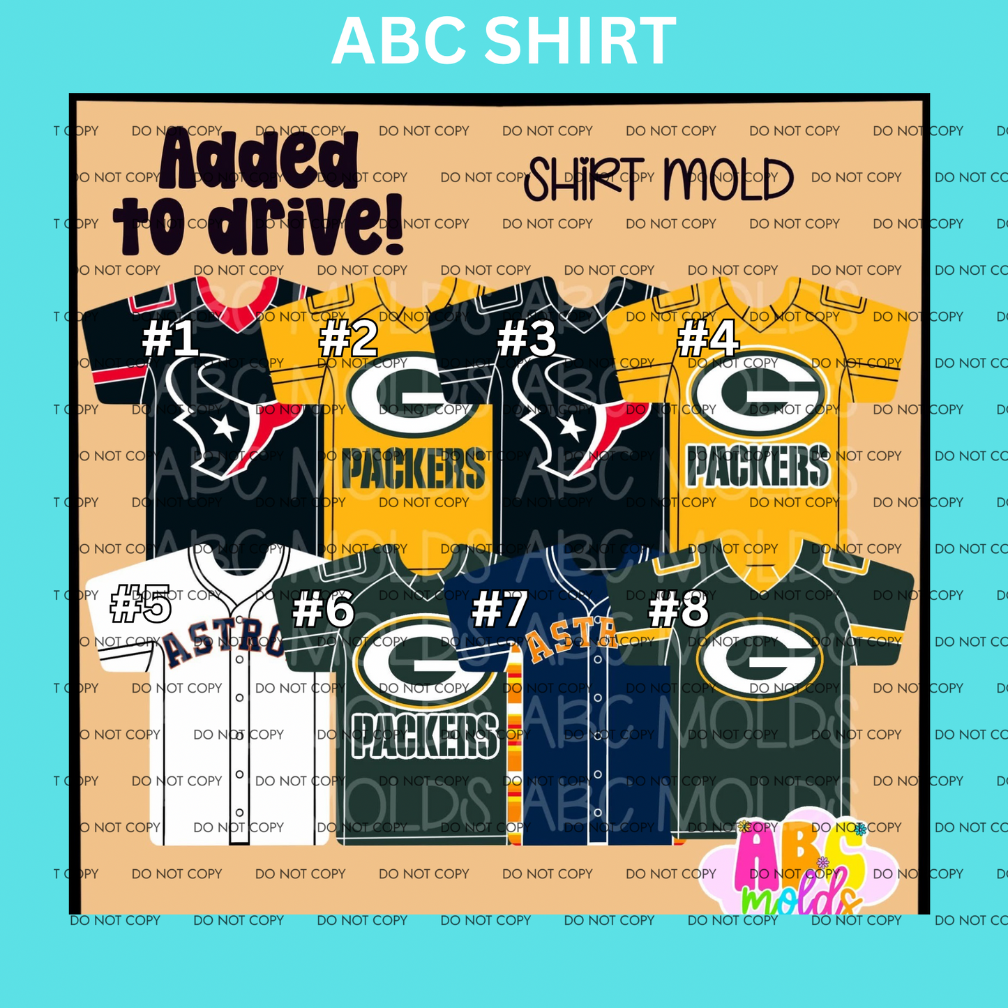 ABC SHIRT CARDSTOCK