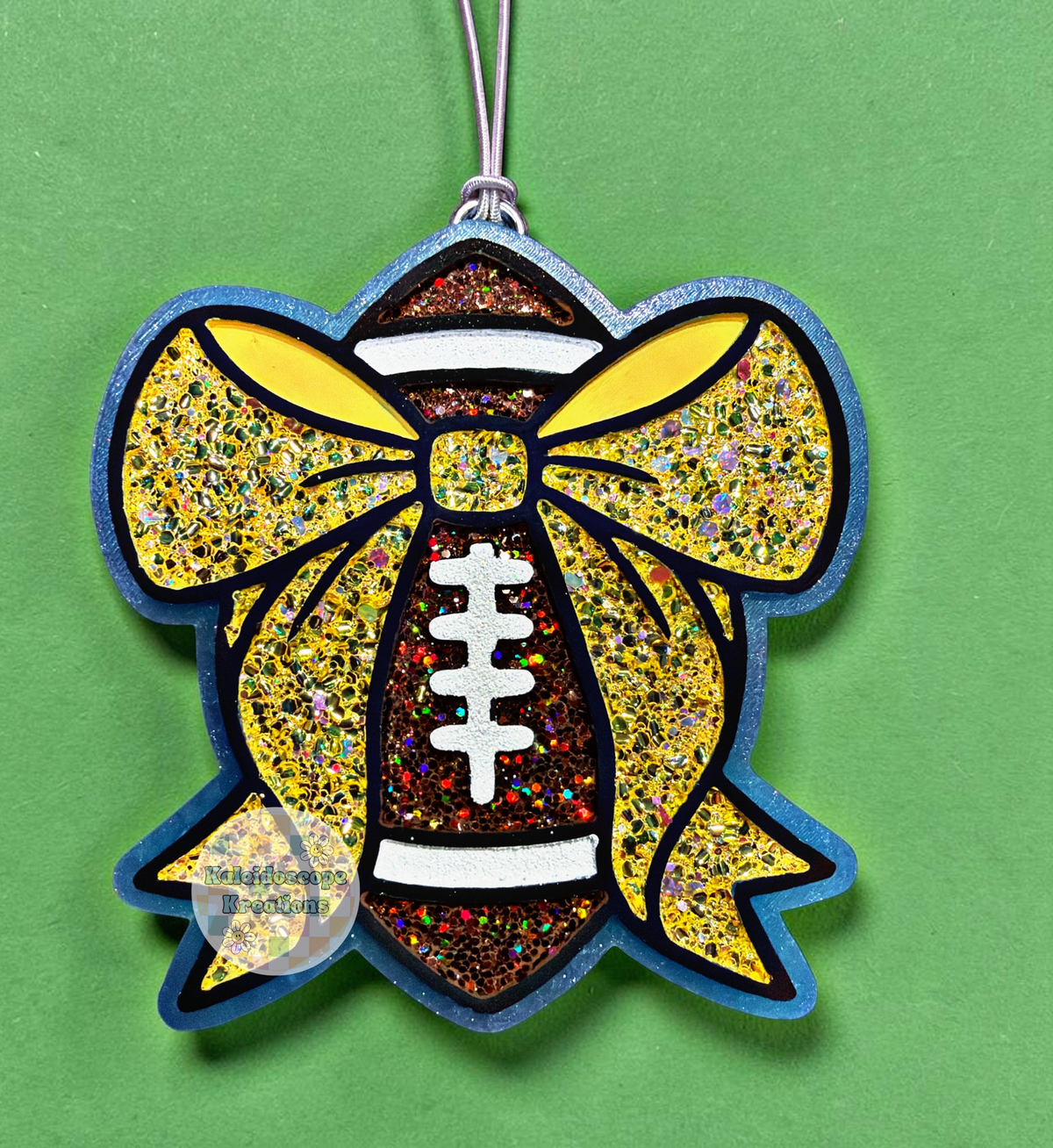 Football, Bow, Car Freshener