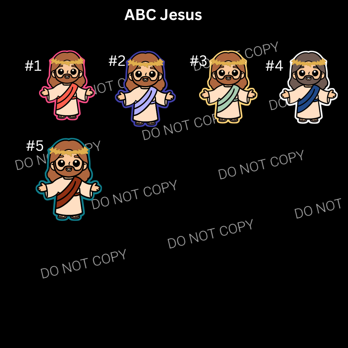 ABC Jesus Cardstock