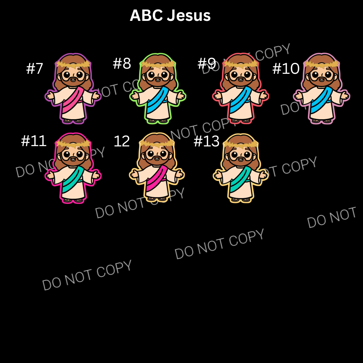 ABC Jesus Cardstock
