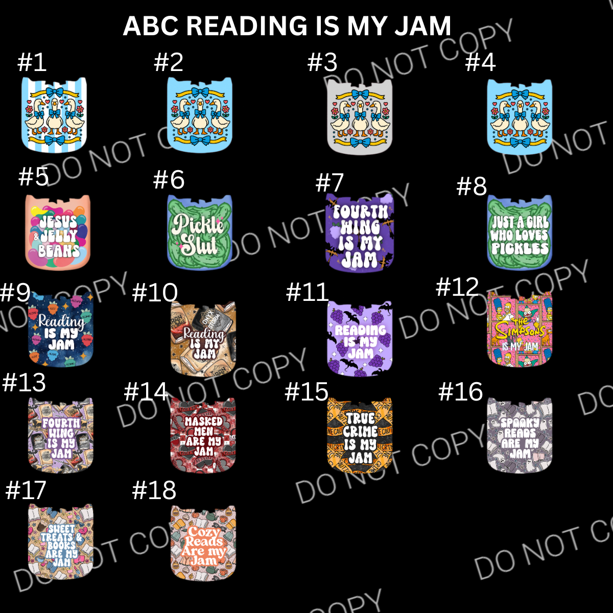 ABC READIING IS MY JAM CARDSTOCK