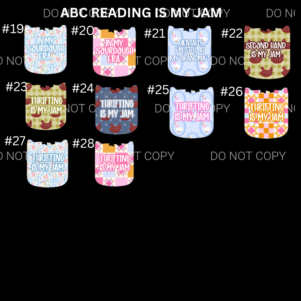 ABC READIING IS MY JAM CARDSTOCK