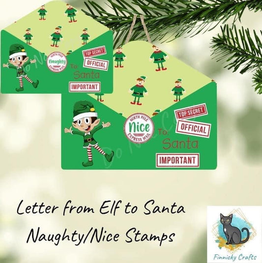 Green Elf Gift Card Envelope Ornament PREORDER