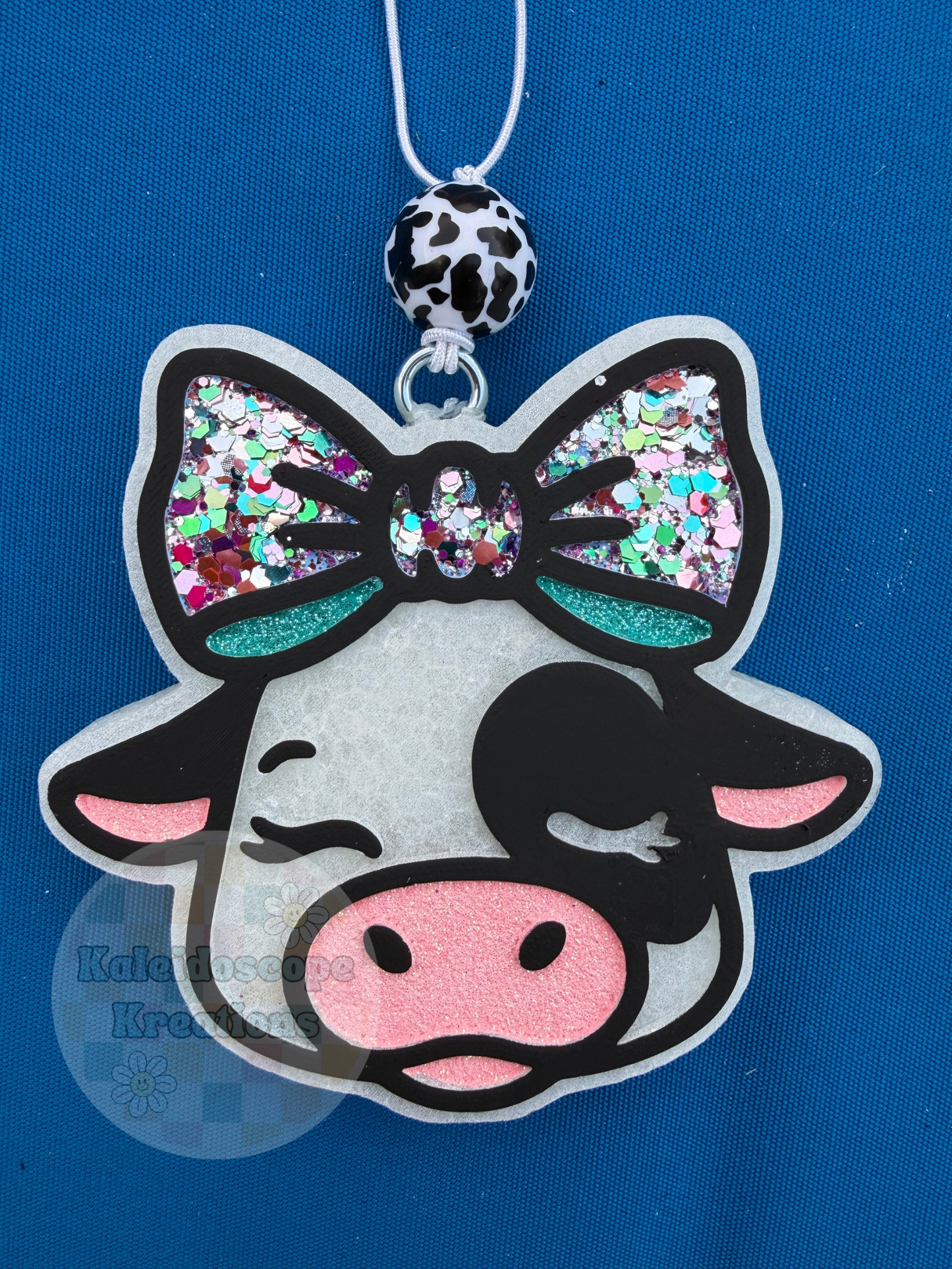 Winky, Cow w/bow, Car Freshener